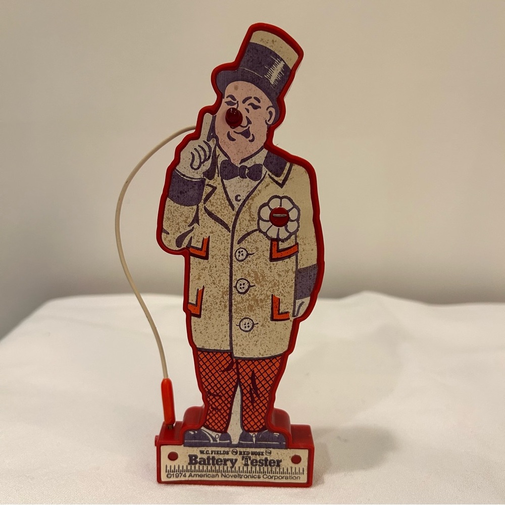 Vintage W.C. Fields Clown Battery Tester